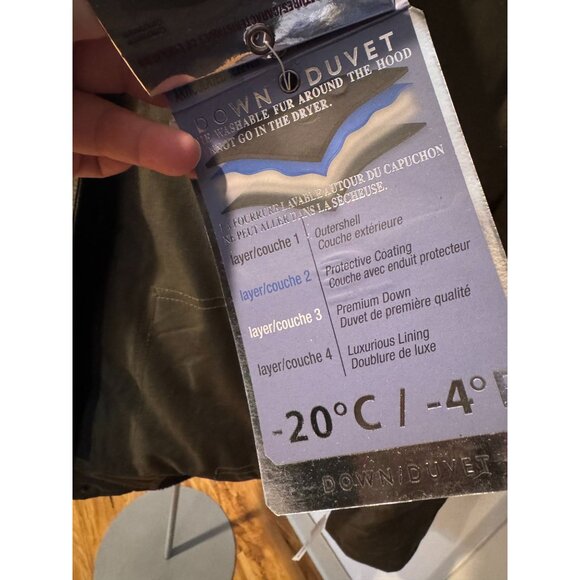 🧥 NWT Point Zero Duvet Premium Down Parka Jacket XXL – Military Green – MSRP $3 - Picture 15 of 16